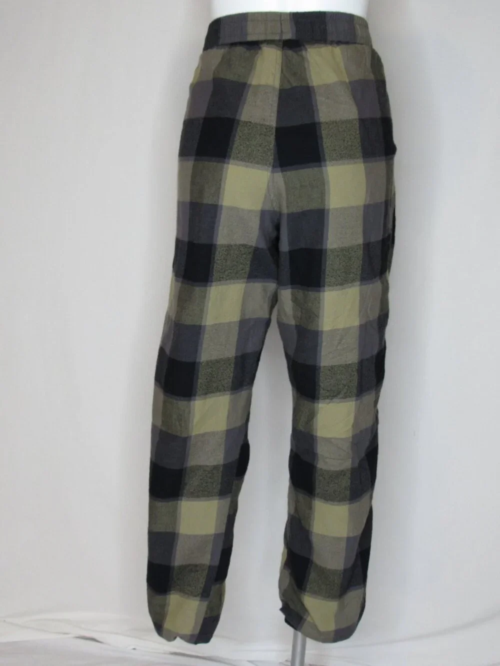 Prana Plaid Flannel ASYLUM Lined Pajama Lounge Pants Men's L Large
